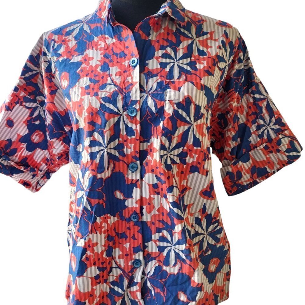 (07) Van Winkle & Co Hawaiian Shirt size Medium